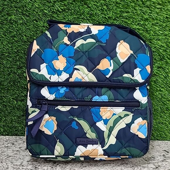 Vera Bradley Performance Twill Crossbody Lunch Tote - Immersed Blooms - Picture 1 of 10